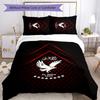 3pcs Al Ahly FC Design Cover Set - HD Printed Bedding with 1 Cover and 2 Pillowcases - Perfect for Home and Dorm Decor
