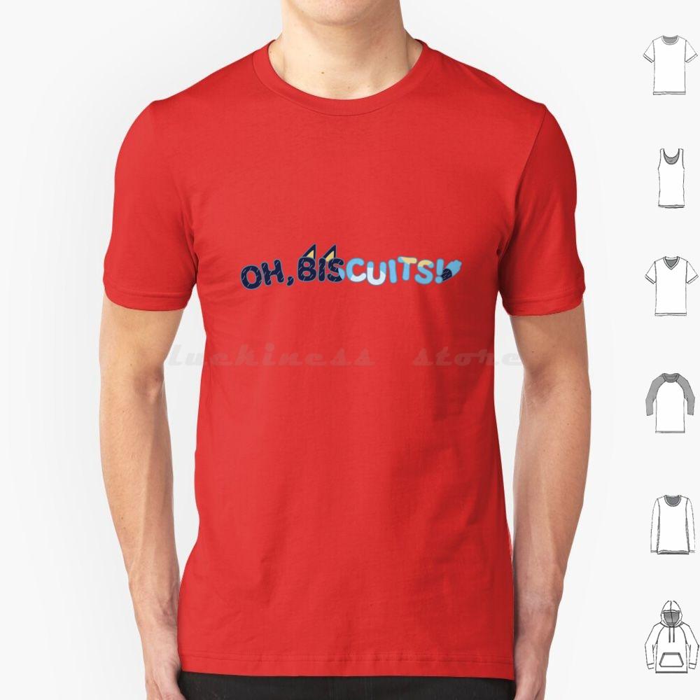 Oh Biscuits T Shirt Cotton Men Women DIY Print Bandit Oh Biscuits Biscuits Kids Tv Australian Chilli Bingo Blue Dog Puppy