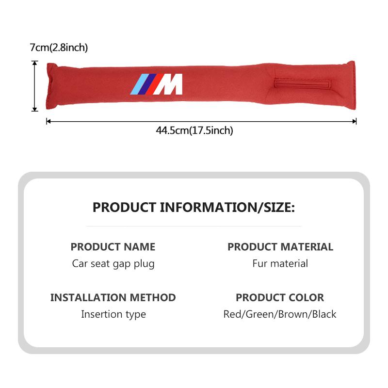 Suede Car Seat Gap Leak Proof Strip Gap Filler Interior Accessories For BMW X3 X5 M5 M3 E46 E90 E60 F10 E39 F30 E36 G30 E87 E70