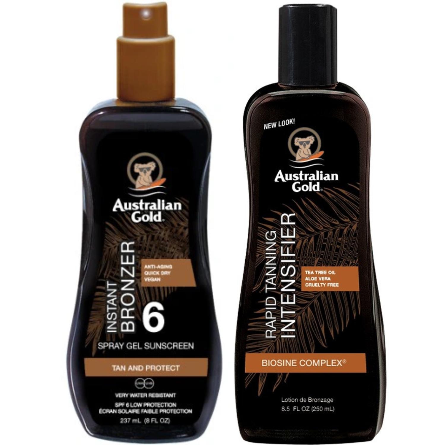 Photos - Sun Skin Care Australian Gold SPF6 Spray Gel + Rapid Tanning 