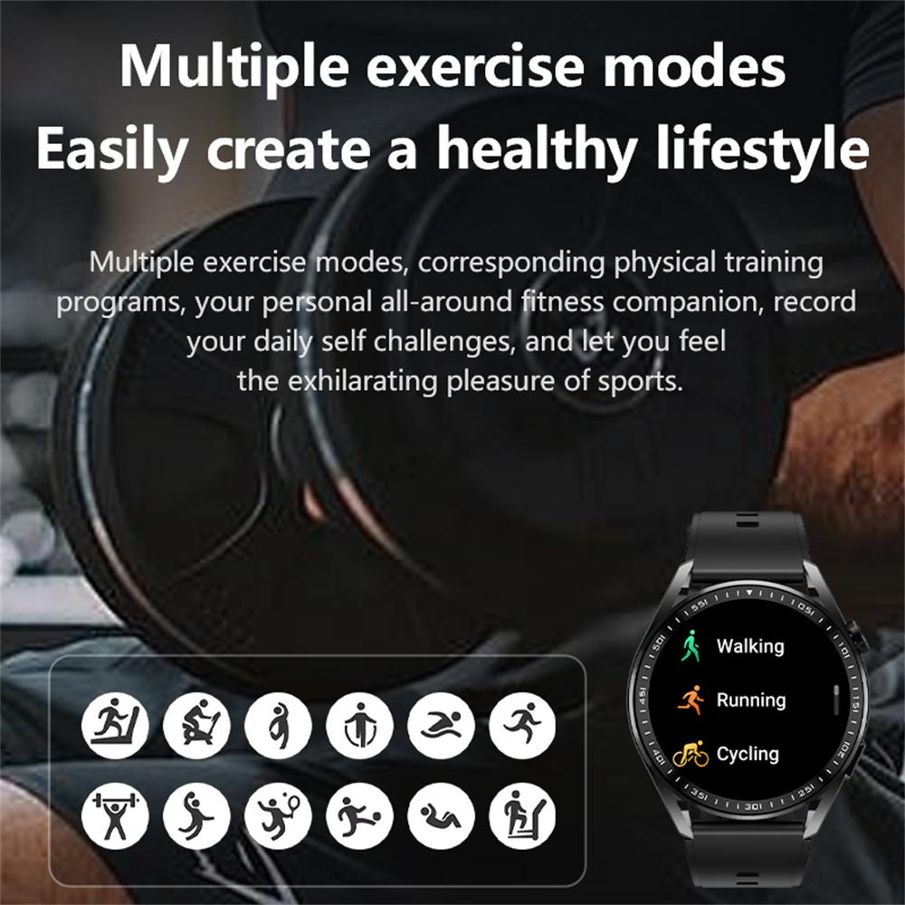 HX04Pro 1.43 Inch Smart Watch Bluetooth-compatible Call Health Monitoring Waterproof Wrist Watch