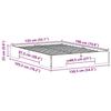 Brown Bed Frame 135 x 190 cm