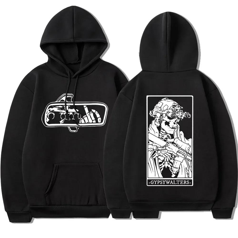 Gbrs Forward Observations Group Cotton Hoodie Punk Skeleton Gothic Clothes Men Women Fashion Vintage Winter Hooded Sweatshirt