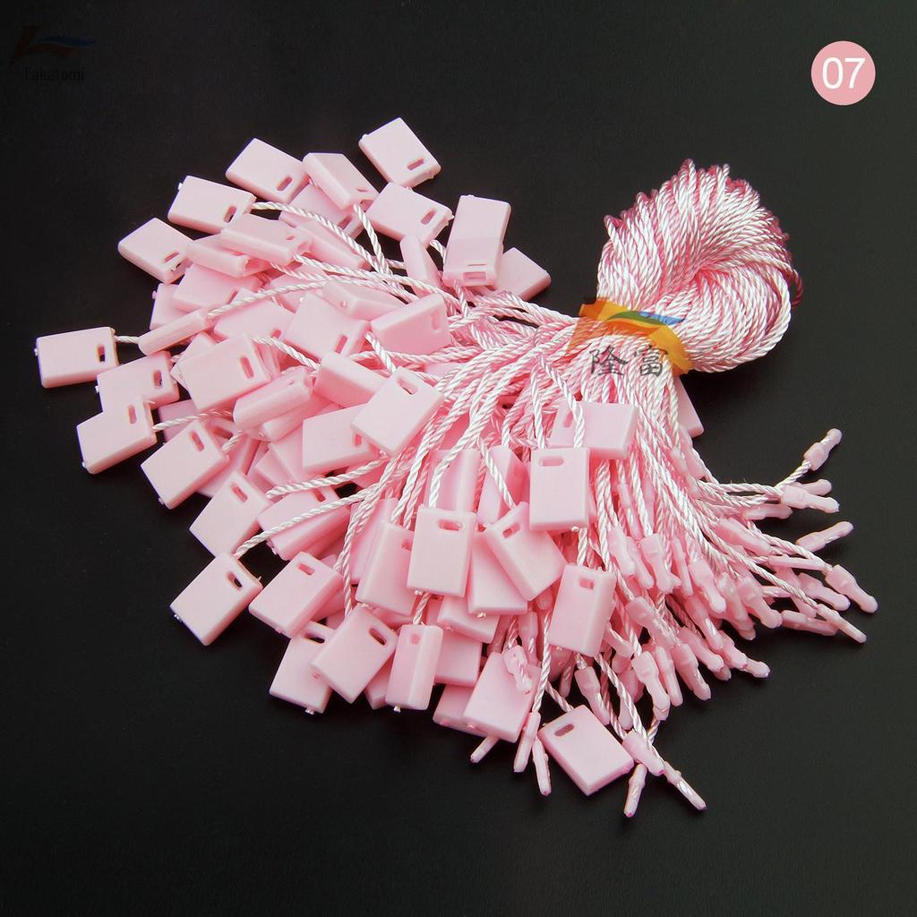 Tabletas Cuadradas Colgantes para Etiquetas de Ropa - Verde, Morado, Azul