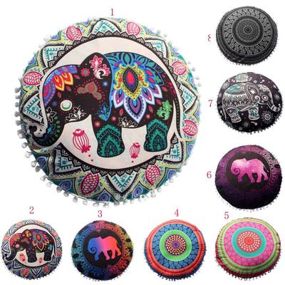 Indické vankúše Okrúhle bohémske domáce vankúše vankúše poťahové puzdro vankúše
