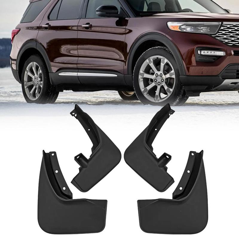 Wheel Fender Accessories Fitment: for Ford Explorer -2024 Black Splash Guards Mud Flaps PP Car Mud Flaps