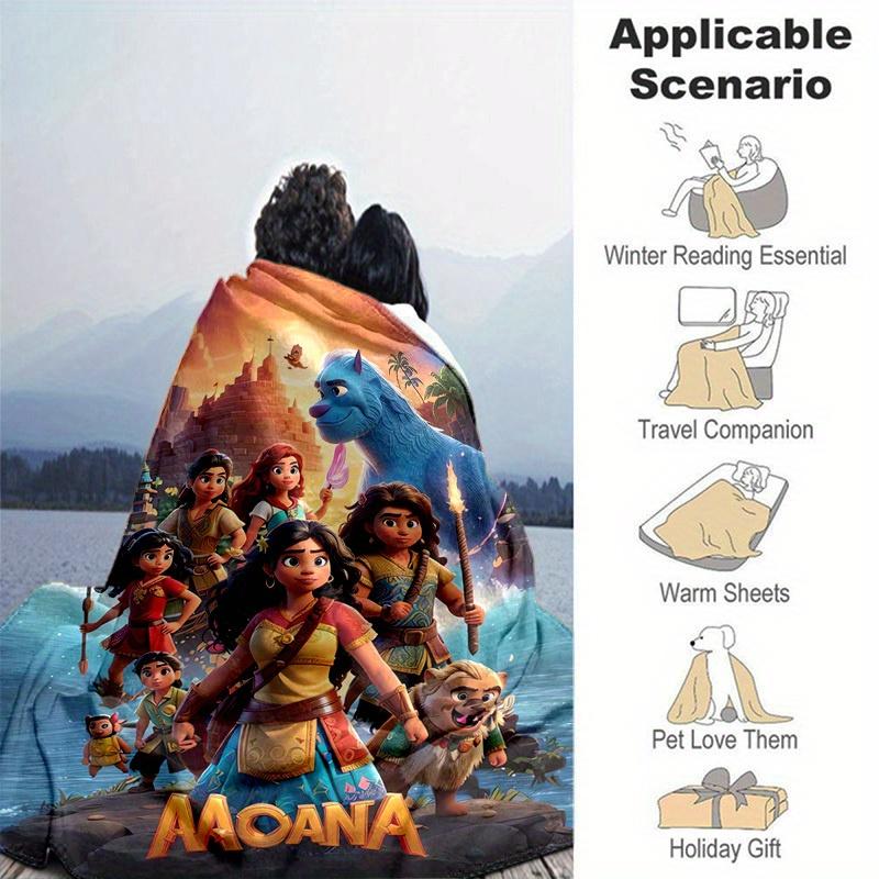 1pc, Moana Adventure Blanket Soft & Cozy Throw for Home Decor, Couch Cover, Outdoor Use, Travel, Camping