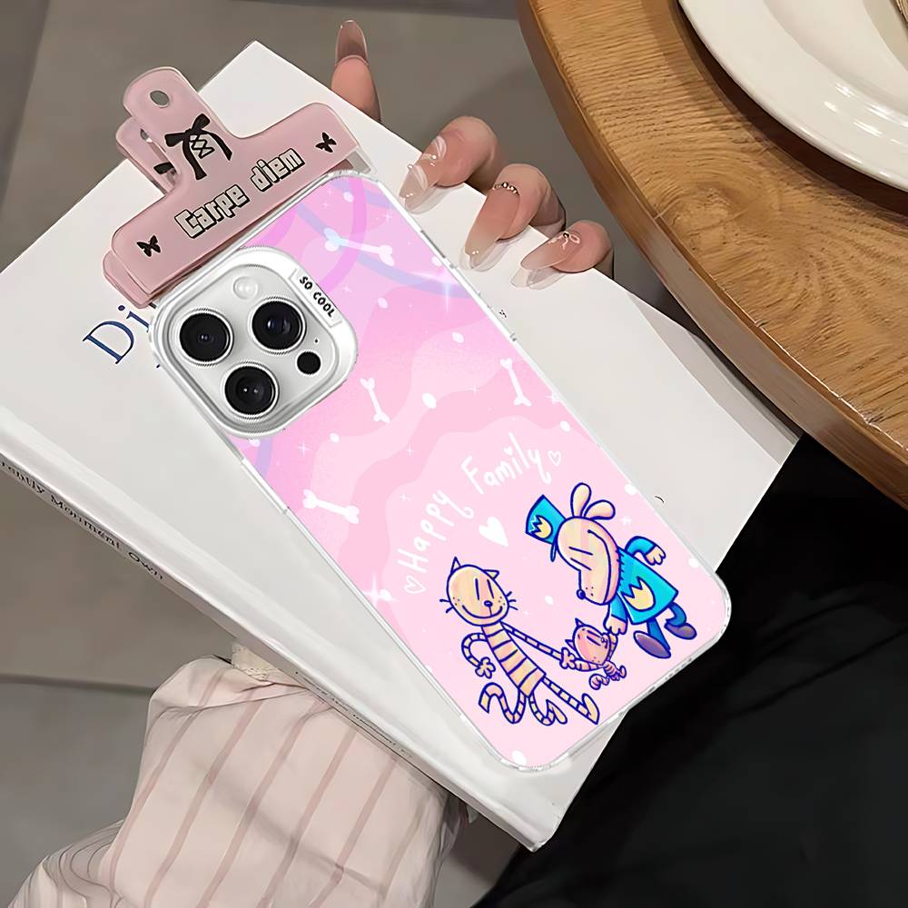 Dog Man Phone Case For IPhone 17 16 15 14 13 Pro 12 11 Pro Max PLUS Color Back Cover