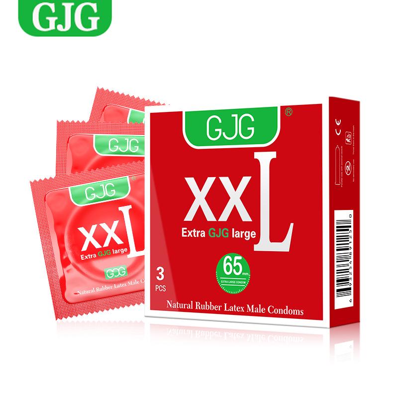 GJG Ultra-Thin Extra Large Long-Lasting Condoms, 3-Pack, Authentic & Safe