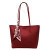 Large Capacity Red Bag Women's Versatile New Casual Shoulder Handbag Commuter Tote Bag