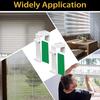 Set of 8 Clamp Holders for Roller Blind Window Shade Curtain Fixing Brackets with Adhesive Back No Drilling Required
