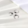 1 Piece Punk Ox Horn Shape Stainelss Steel Septum Piercing 14G&16G Taper Stretcher Nose Ring Black Noses Expander 8MM/10MM