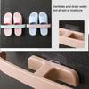 Plastic Wall Mount Shoe Holder 5Pcs No Drill Installation Water Resistant Design Slipper Hanger Rack for Modern Homes