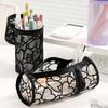 Mesh Mesh Pencil Case Love Heart Mesh Makeup Pouch Pencil Case Mesh Storage Bag  School Supply