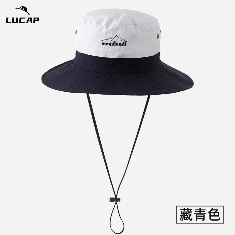 Summer Sun Protection Bucket Hat Women's Outdoor Big-brimmed Fishing Hat Hiking Camping Waterproof and Light Versatile Mountaineering Hat