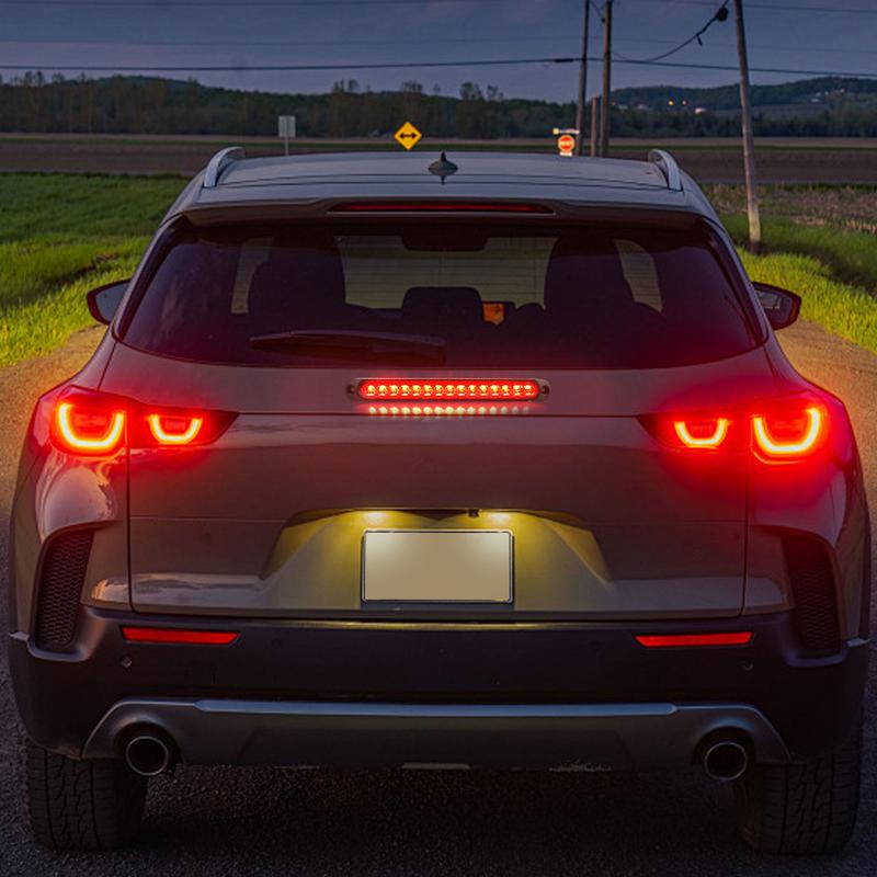 Red Brake Light For Car Waterproof High Mount Tail Light Multipurpose Stop Lamps Dustproof Automotive Supplies For Travel Daily