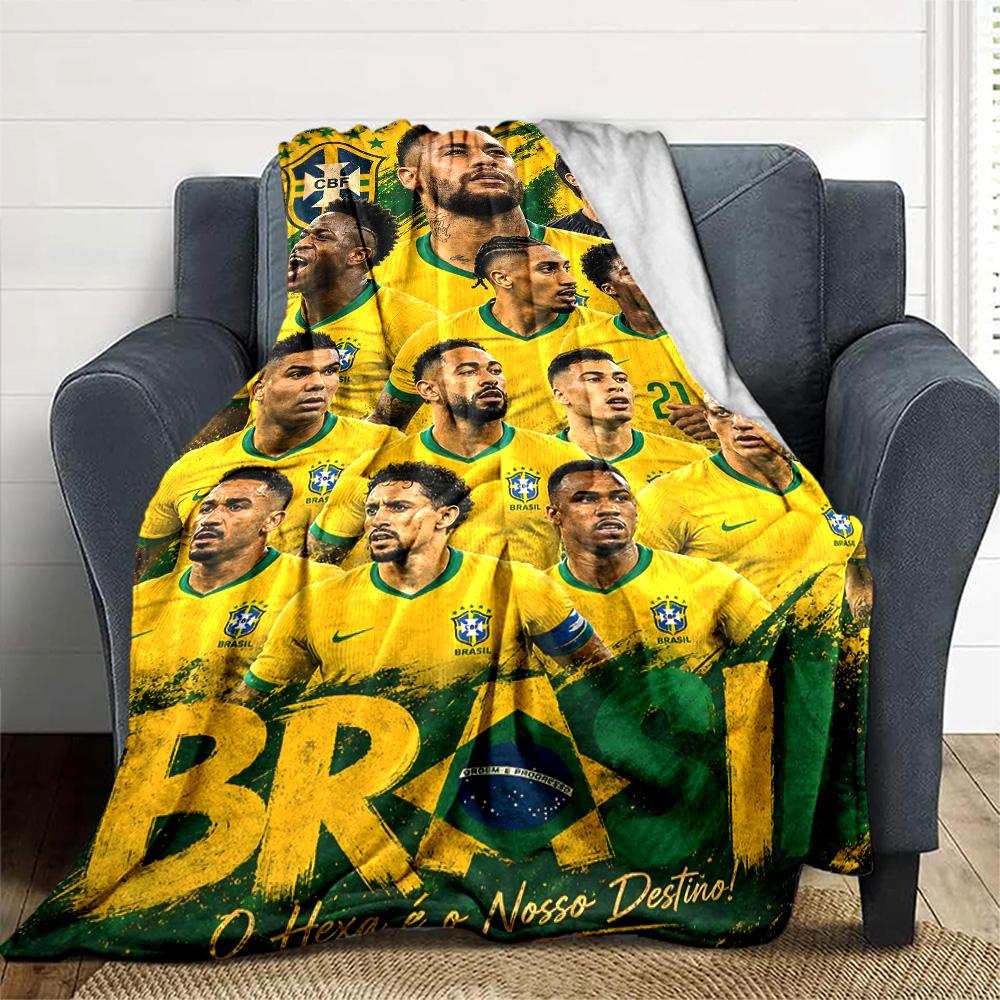 1pc Neymar14 Blanket, Gift, for Men and Women, Soft Blanket, Good for Sofa Bed Couch Travel, Lightweight Flannel Blanket
