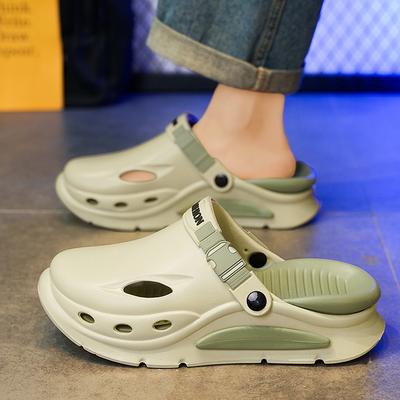 Unisex Leichte Dicke Sohle Geschlossene Zehen Clogs Sandalen Weiches EVA Outdoor Strand Hausschuhe Freizeitschuhe 38 Bis 45