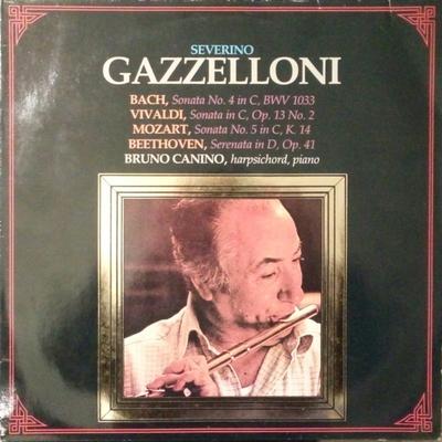 LP Record SEVERINO GAZZELLONI BACH VIVALD Sonata No. 4 In C Bwv 1033 Sonat GIM02 FABBRI EDITORI 1980 Italy Classical Used
