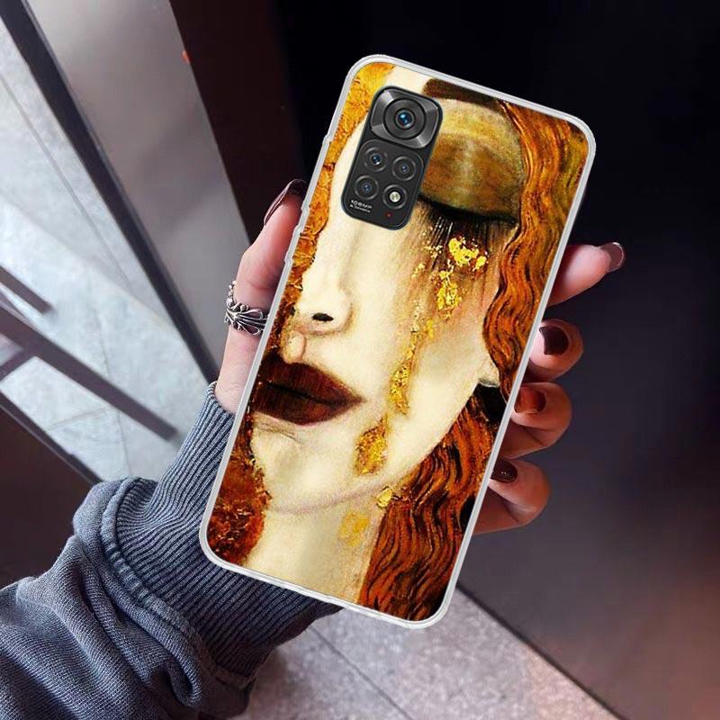 Kiss by Gustav Klimt Desig Phone Case For Xiaomi Redmi Note 15 14 14S 13 12S 12 Pro Plus 11S 11 10S 10 4G Cover 11E 11T 5G Print