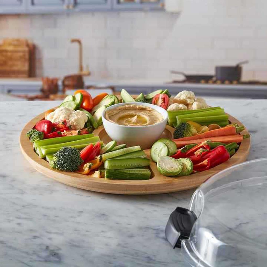 Bamboo Serving Tray With Lid Lightweight And Portable For All Occasions Charcuteries Board With Lid