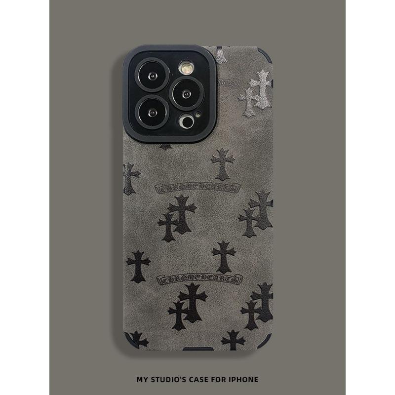 The Cross Is Suitable for IPhone16ProMax The Apple Phone Case Is Dirt Resistant Fully Covered with Suede and Has A Soft Shell That Is Shockproof