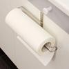 1pc Stainless Steel Non-Perforated Paper Towel Rack Kitchen Plastic Wrap Under The Cabinet Hanging Roll Paper Storage Rack Shelf