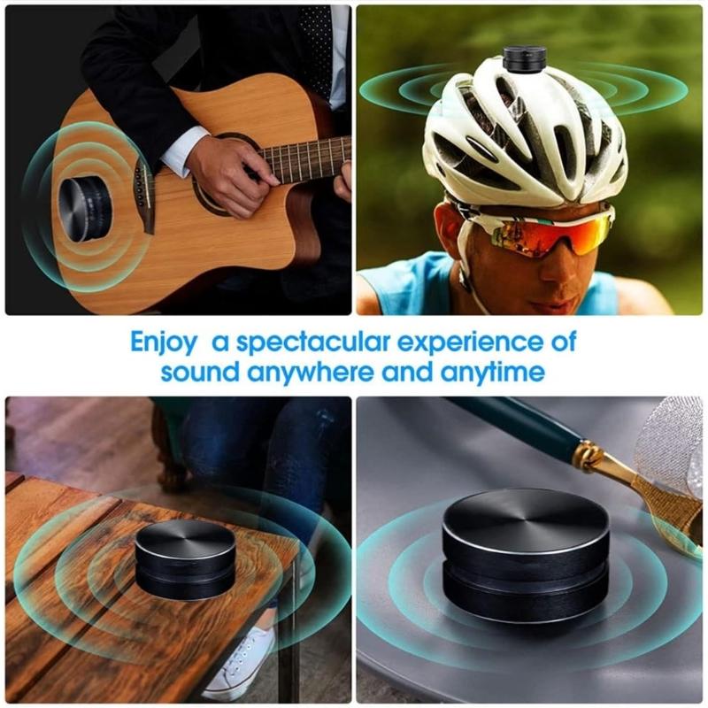 Wireless Speaker Bone Conduction Bass Technology Suction Cup Magnetic Base Designing For Outdoor Travel Home Bathroom