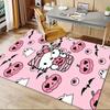 1 Stück Sanrio Hello Kitty Meerjungfrau Aufdruck Büroteppich Rechteckiger Teppich Unter dem Tisch, Perfekte Raumdekoration für Wohnzimmer, Schlafzimmer, Küche, Rutschfester Boden