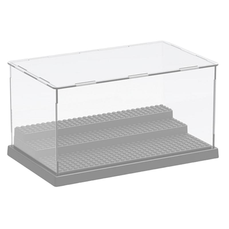 Blocks Building Detachable Display Box Transparent Board Diy Dustproof Storage