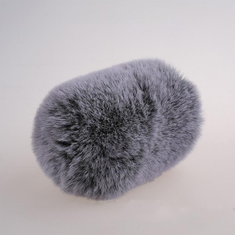 Universal Microphone Outdoor Artificial Furry Windscreen Fur Windshield Wind Muff for AT2020 Condenser Microphone X3UF