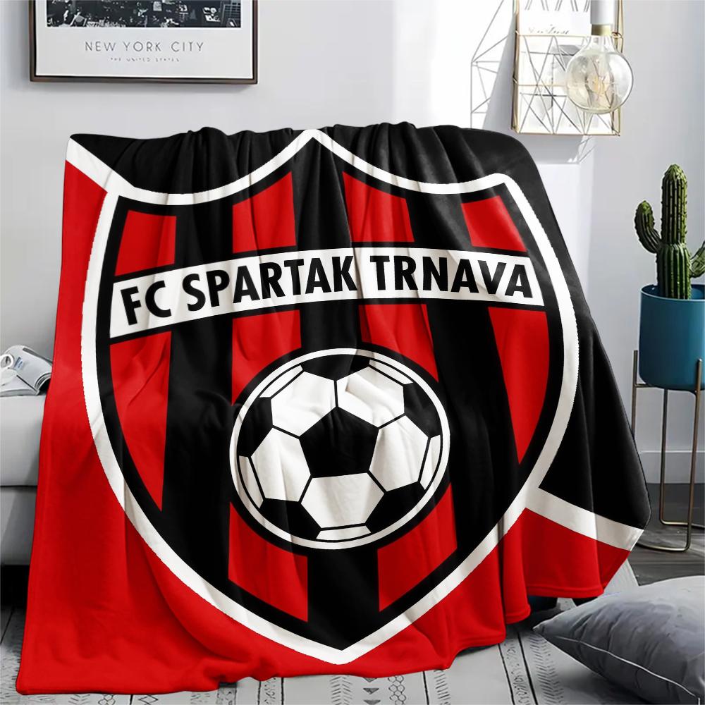 FC Spartak Trnava,pattern Flannel Blanket, High quality Comfortable for All Seasons, Home Decor, Warmth and Comfort, Perfect for Gifts.