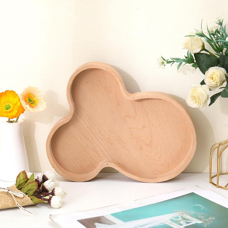 Round Wooden Serving Tray