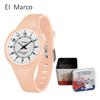 Marco Quartz Unisex Children's Sports Watch - Simple, Stylish, Waterproof with Color Block Design for Students