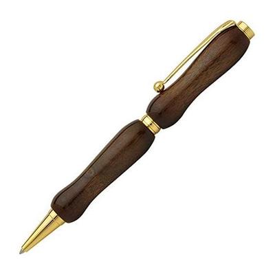 F-STYLE Air Brush Painted Guitar Ballpoint Pen, Walnut Wood, 0.7mm, Brown, 136x14mm, Approx. 22g, Cross Type 0.7mm, with Paper Box Pen Case