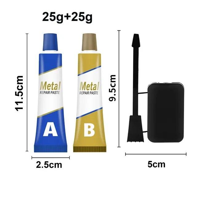 Metal Repairing Paste Adhesive Super Glue Heat Resistance Permanent Quick Dry Soldering Industrial Welding Glue DIY Home Repair