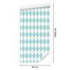 Harlequin Diamonds Wallpaper White and Celadon for Living Room and Bedroom 50x1000