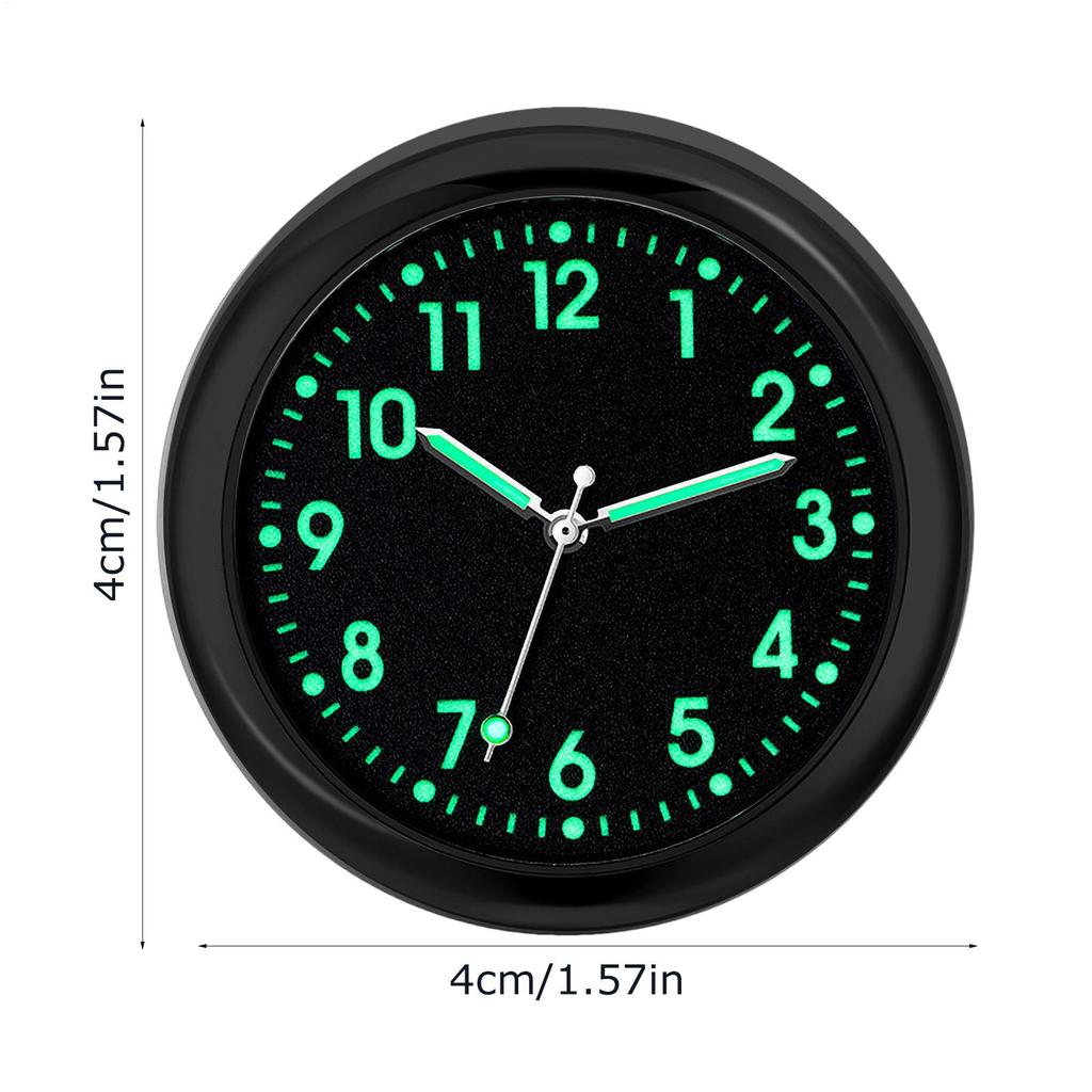 1 Piece Car Luminous Clock Car Clock Mini Quartz Analog Car Dashboard Home Office Needs Mini Clock