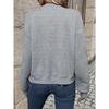 Jaqueta Feminina Casual com Zíper, Gola de Baseball, Cor Sólida