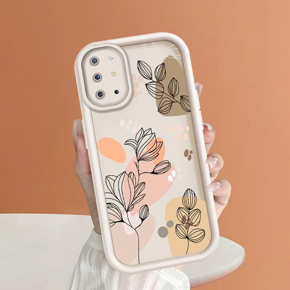 For OPPO A38 A18 A57s A57 A60 Reno11 F Reno12 FS Moto G10 G20 G30 G22 Realme C53 C63 Flowers Pattern Soft Silicone Full Lens Protect Back Case
