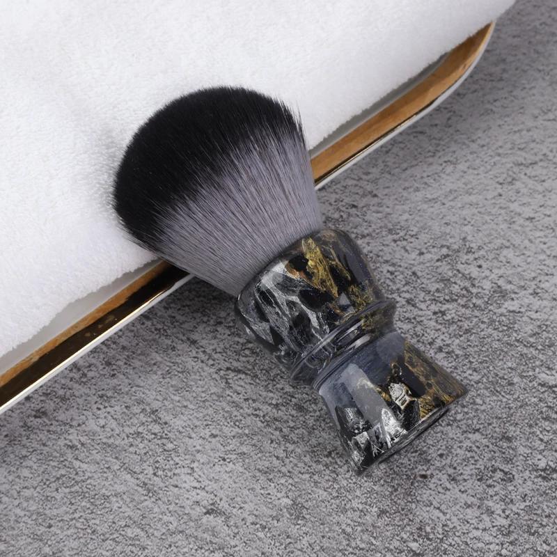 YAQI ROCKS 28mm Synthetic Hair Resin Handle Men Wet Shaving Brush Pursuing A Refined Lifestyle Provide Comfortable Shave For Men
