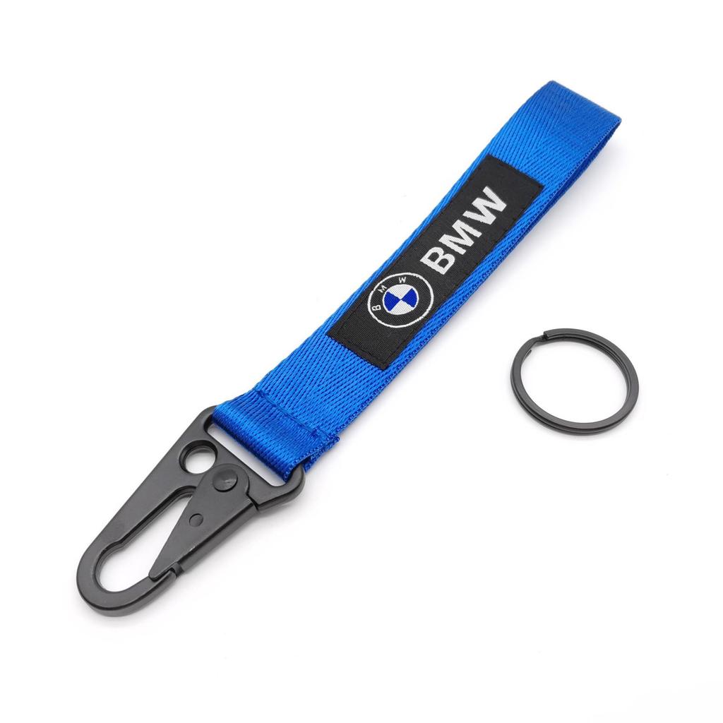 BMW Car Keychain Nylon Braided Wristband Red Black Blue Lanyard for M power e90 g26 e60 e46 f10 f30 e39 Car Accessories Gift cysh69