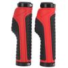 Bicycle Grips Ergonomic NonSlip Locking Comfortable Professional Mountain Bike Handlebars(Black Red )
