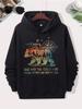 I Go Into the Forest To Lose Myself. The Vintage-style Camping Bear Hoodie Is Suitable for Outdoor Activities Fitness and Weekend
