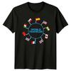 T-shirt da donna World Traveler Regalo per lei per viaggi internazionali