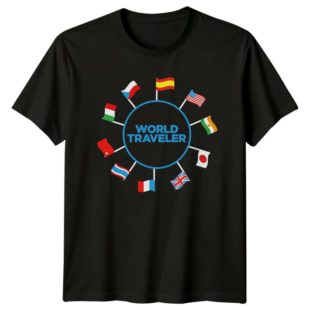 T-shirt da donna World Traveler Regalo per lei per viaggi internazionali