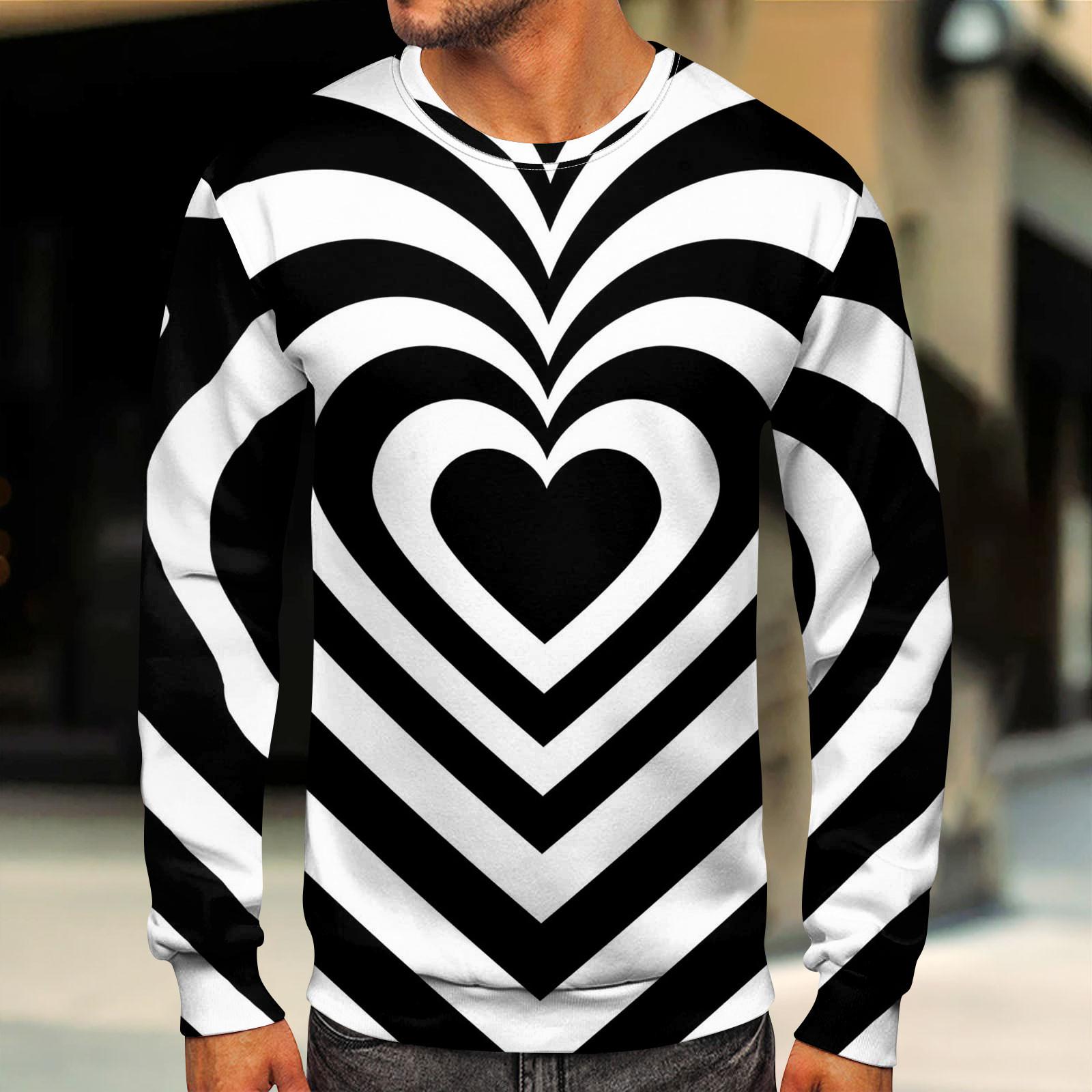 

Мужские топы с круглым вырезом, мужской повседневный модный пуловер с длинным рукавом и круглым вырезом M белый