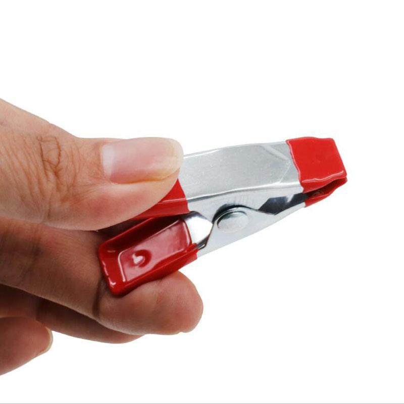 Metal Spring Clamps Plastic Handle Clip Spring Clamps Soft Plastic Tips Grip Woodworking Grip Powerful Tools
