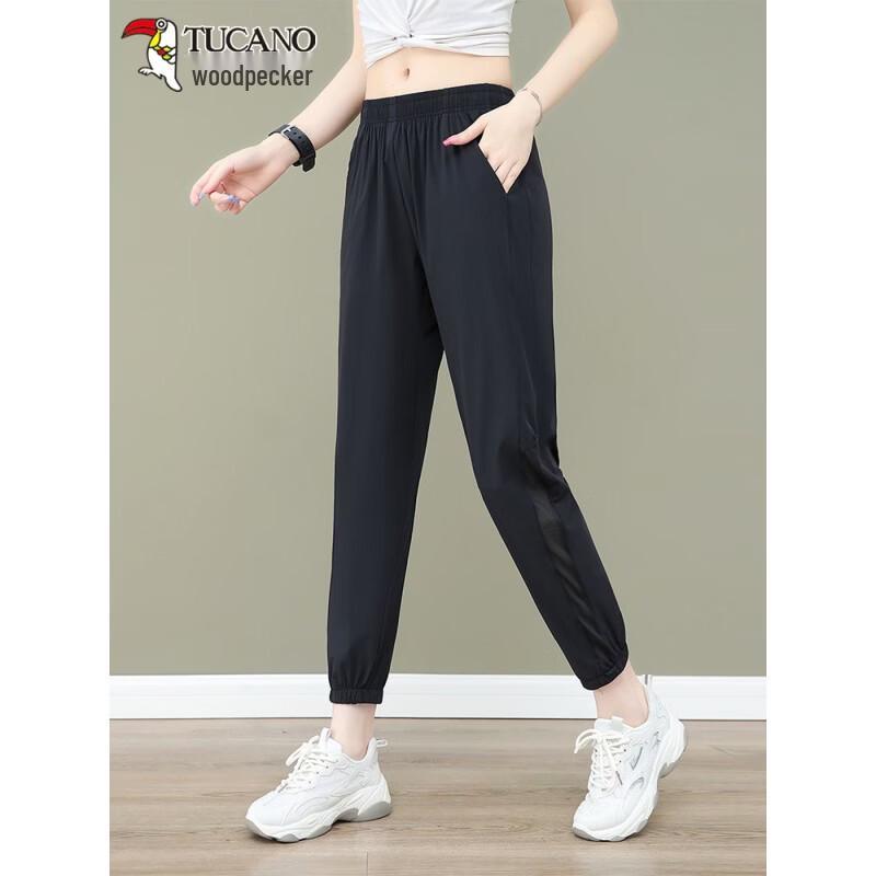 

TUCANO Women s Ice Silk Cropped Casual Sport Pants XL