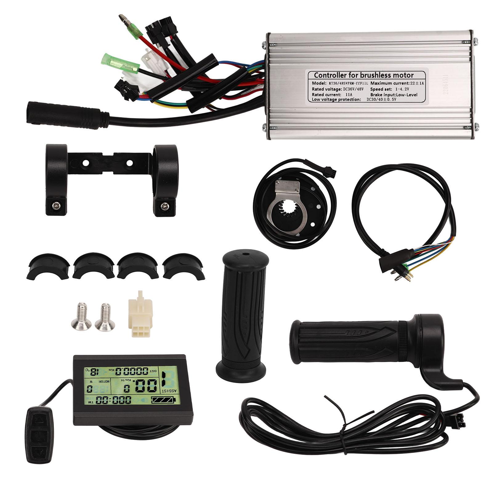 

36V 48V 500W Electric Bike Controller Kit with 20A Sine Wave Controller LCD3 Panel Throttle Grip for Electric Bicycle